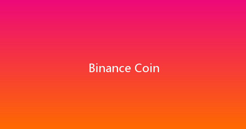 Binance Coin 