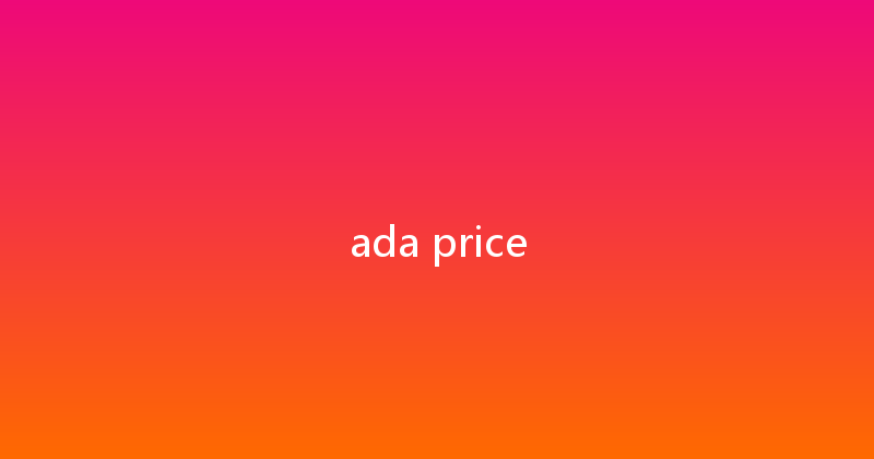 ada price 