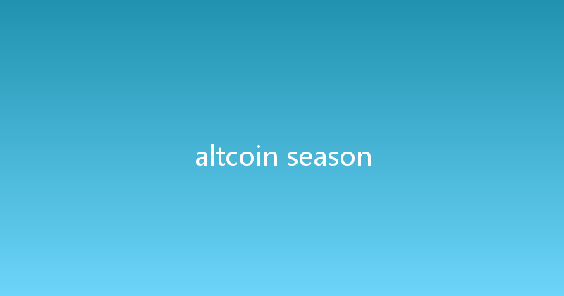 altcoin season 