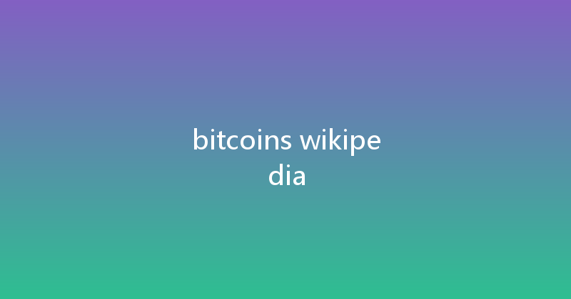 bitcoins wikipedia 