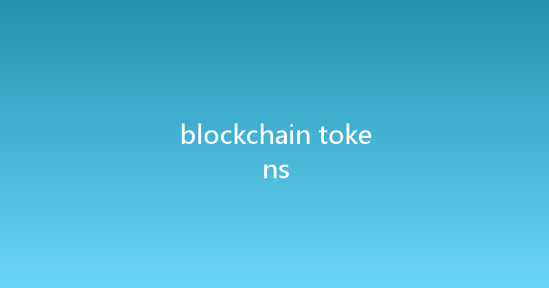 blockchain tokens 