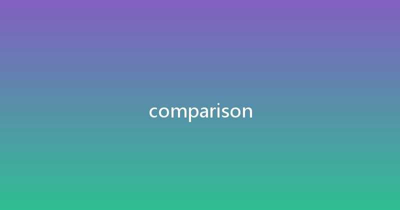 comparison 