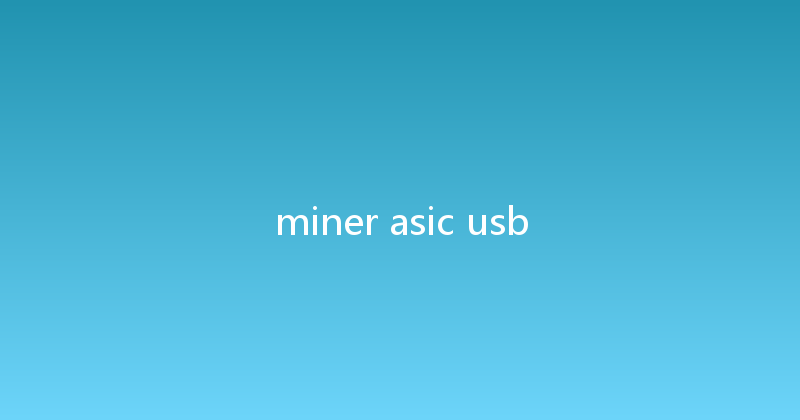 miner asic usb 