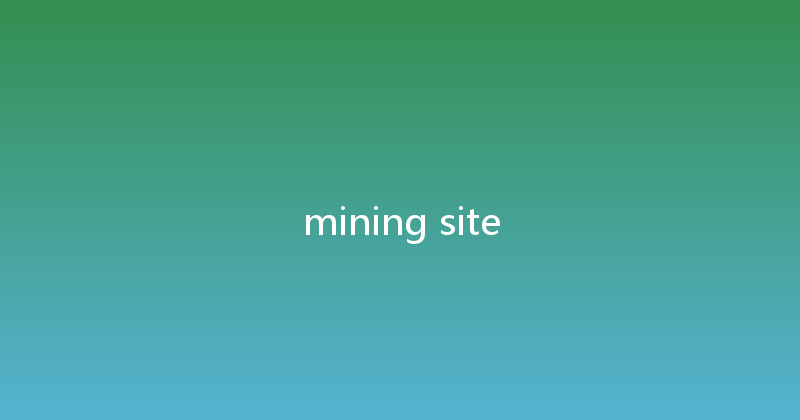 mining site 