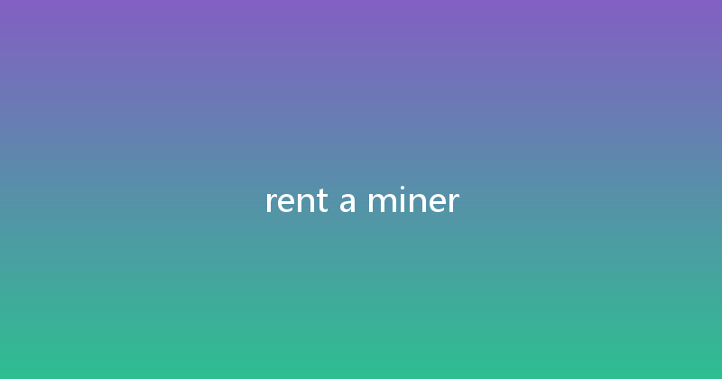 rent a miner 
