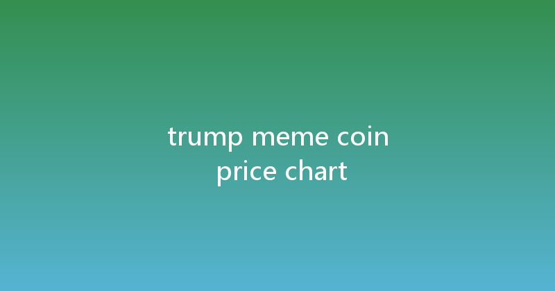 trump meme coin price chart 